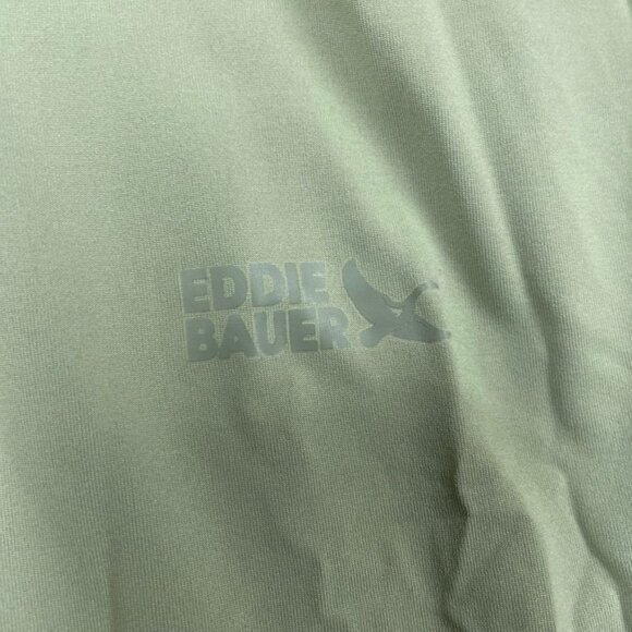 Eddie Bauer Solarfoil Mens Hoodie L Light Green Polyester d0730 - Picture 2 of 8